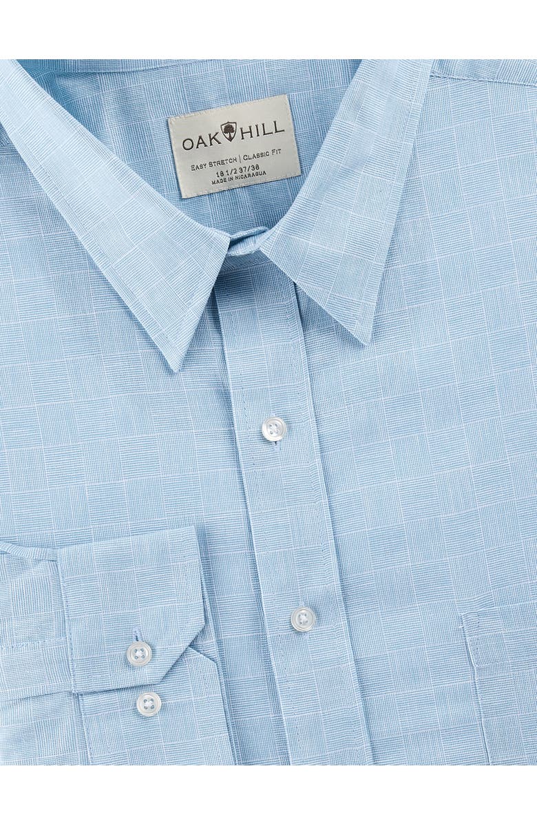 Oak Hill by DXL Big & Tall Check Patterned Dress Shirt, Alternate, color, 