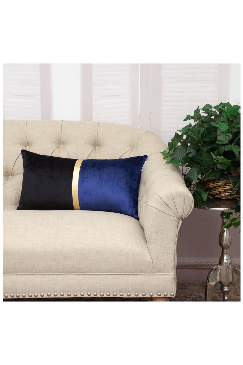 Myra Throw Pillow, Alternate, color, BLUE