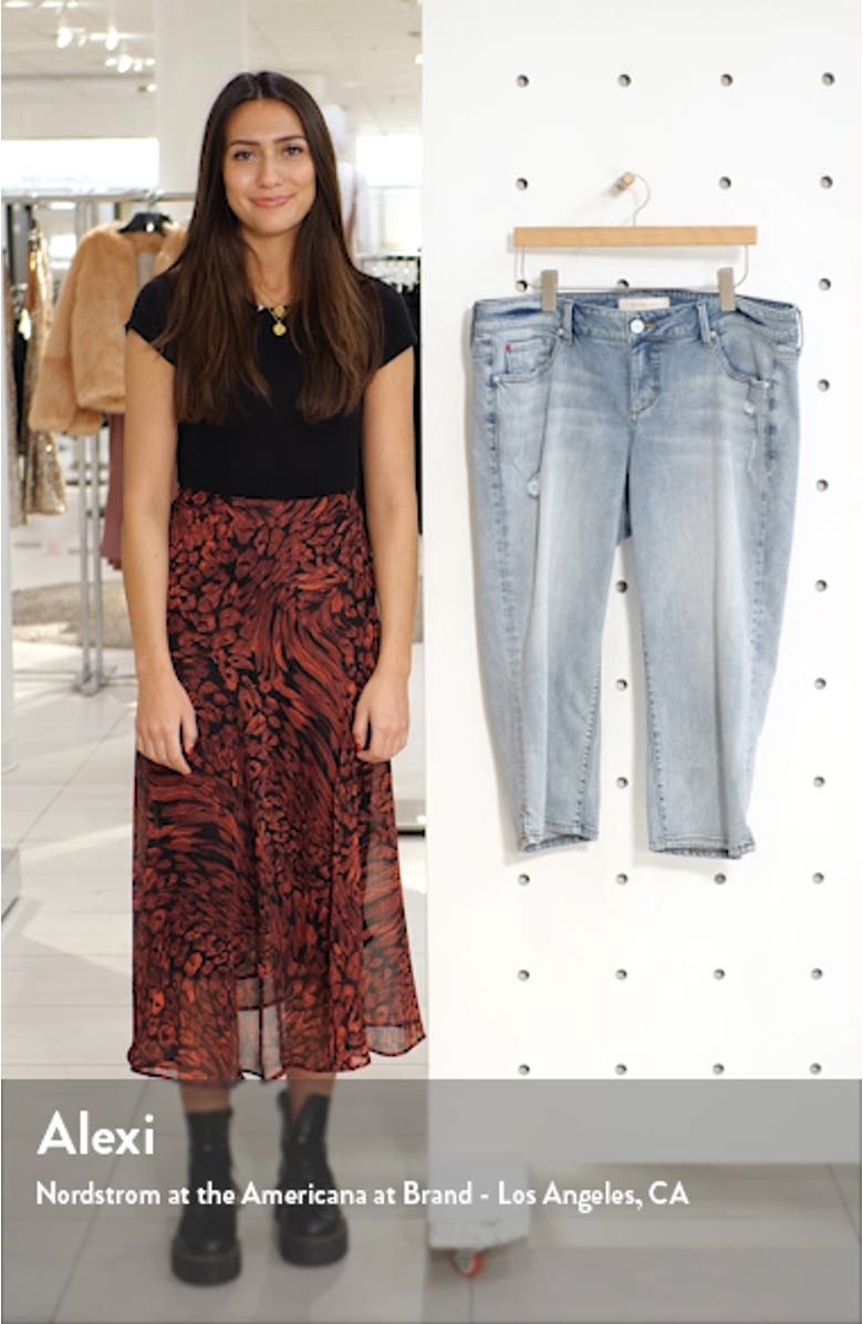 Distressed Crop Straight Leg Jeans, sales video thumbnail