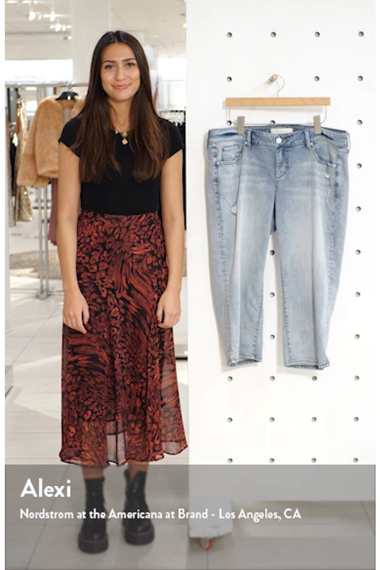 Distressed Crop Straight Leg Jeans video