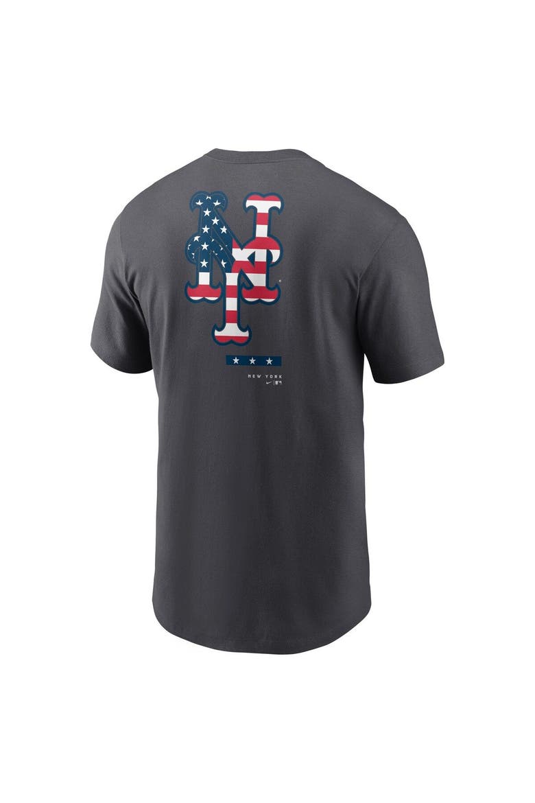 Men's Nike Anthracite New York Mets Americana T-Shirt, Alternate, color, Anthracite