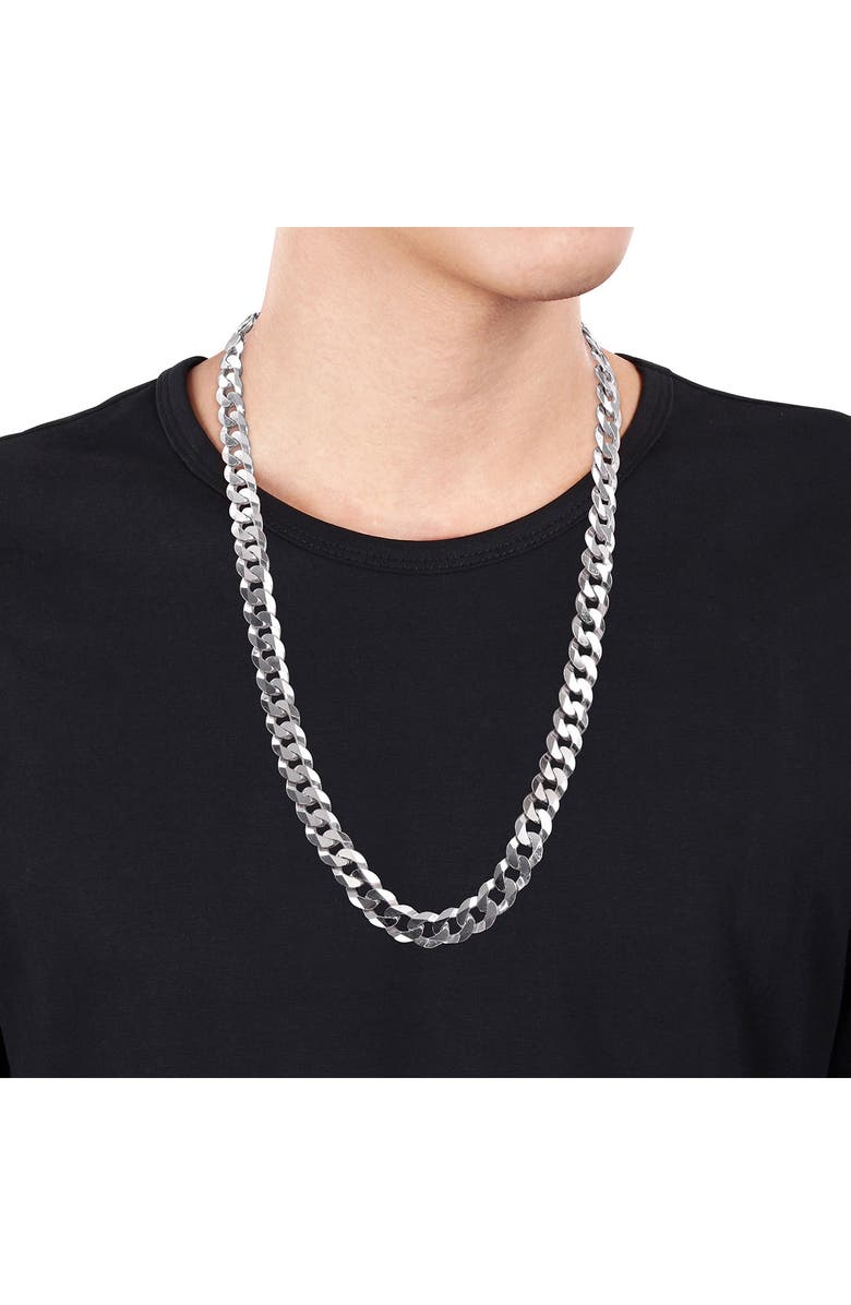 DELMAR Sterling Silver Curb Link Chain Necklace, Alternate, color, 