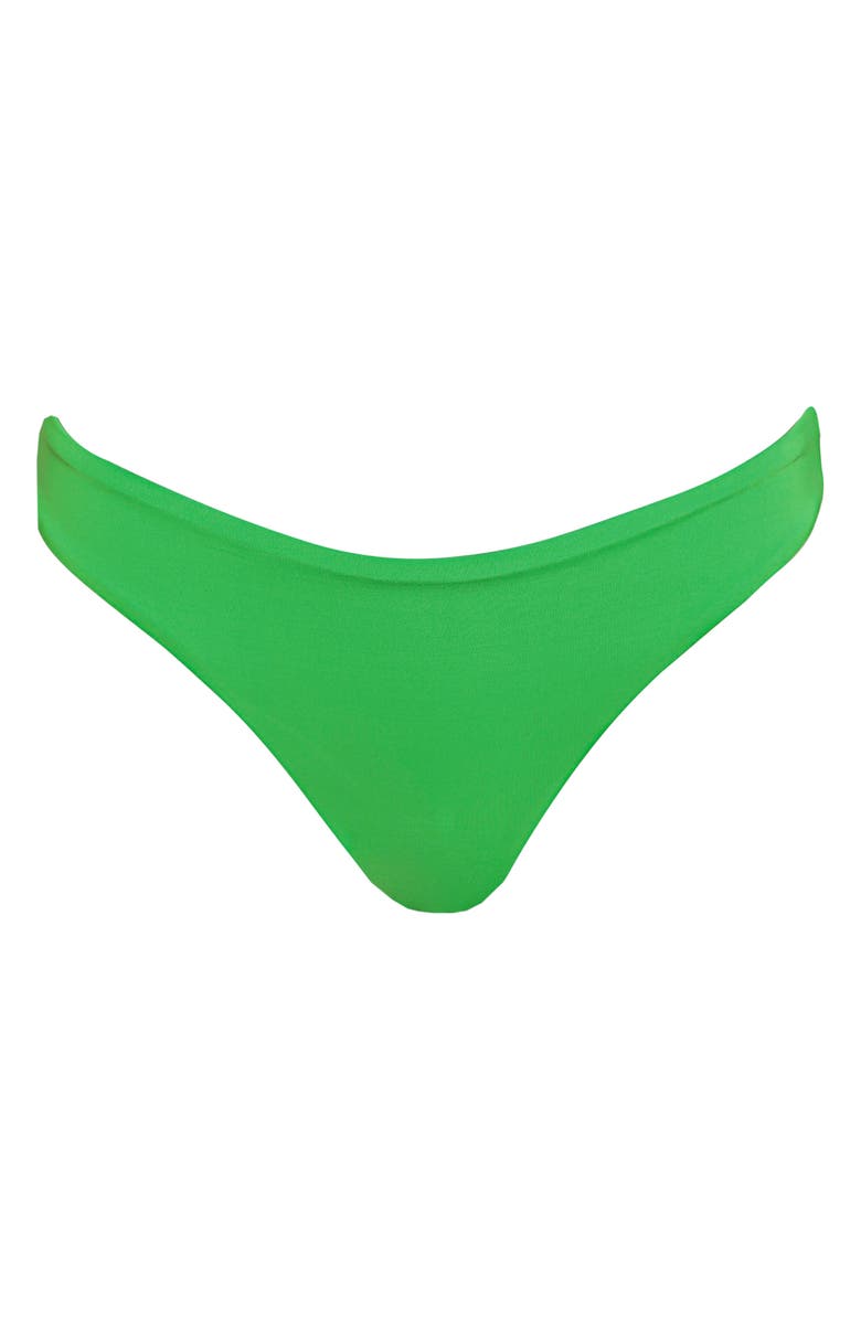 Maaji Emerald Brocade Sublimity Reversible Bikini Bottoms, Alternate, color, Green