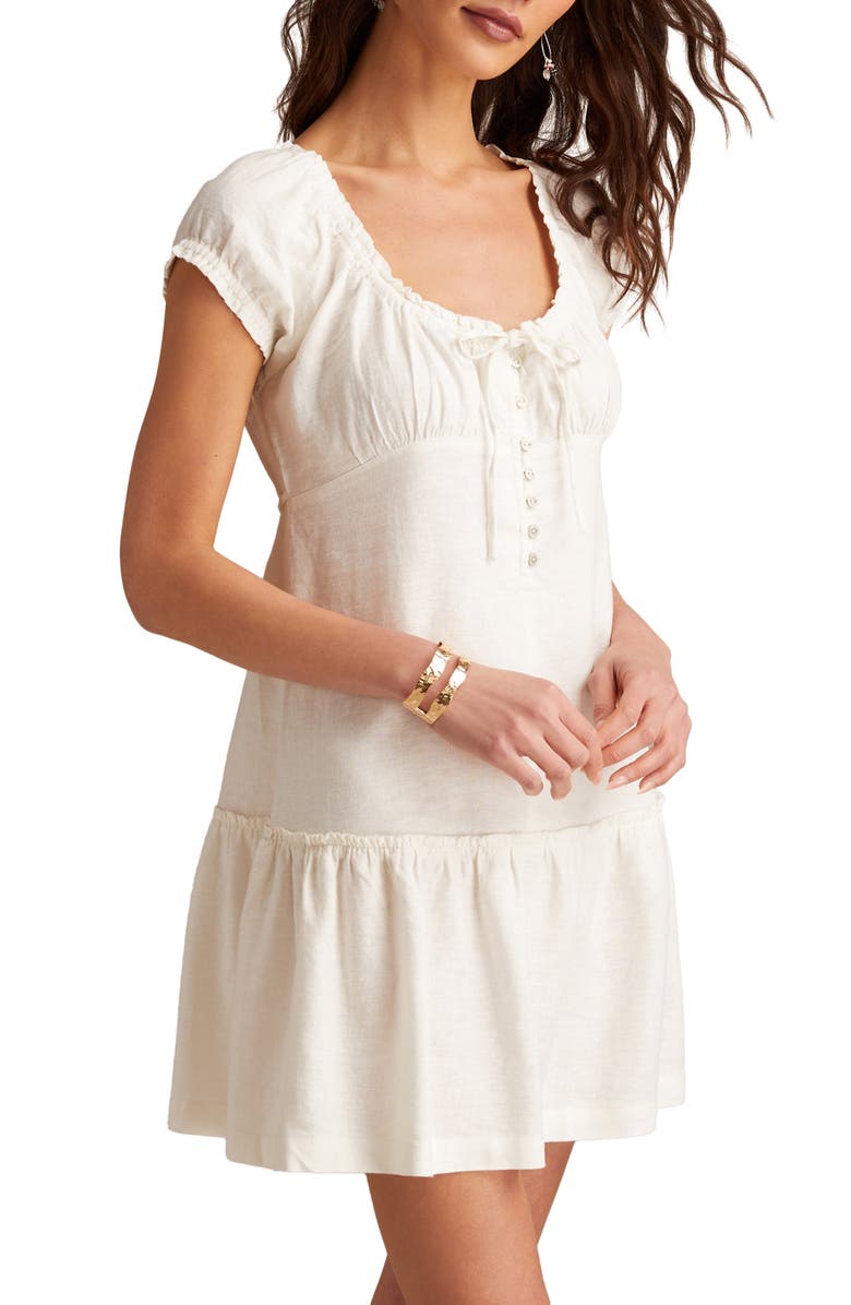 Lucky Brand Market Puff Sleeve Cotton Mini Sundress, Alternate, color, 