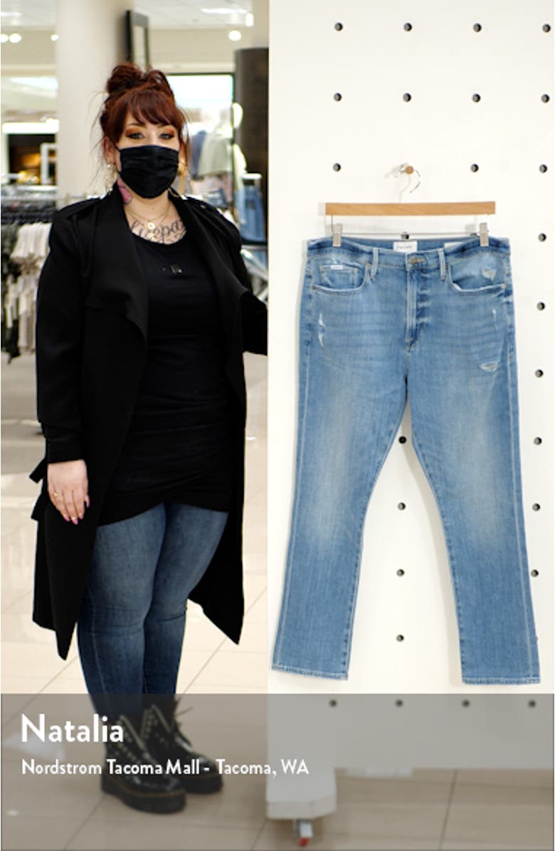 Le Beau Ankle Straight Leg Boyfriend Jeans, sales video thumbnail