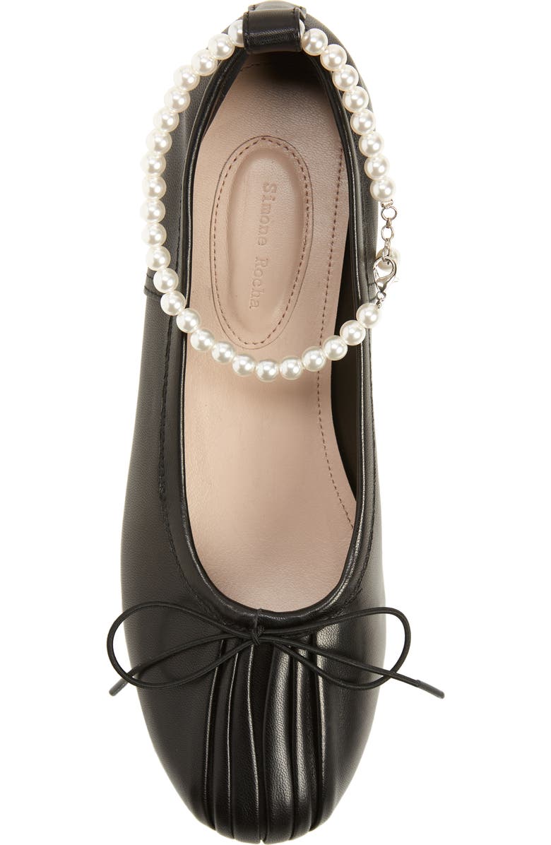 Simone Rocha Pleated Ballerina Flats, Alternate, color,