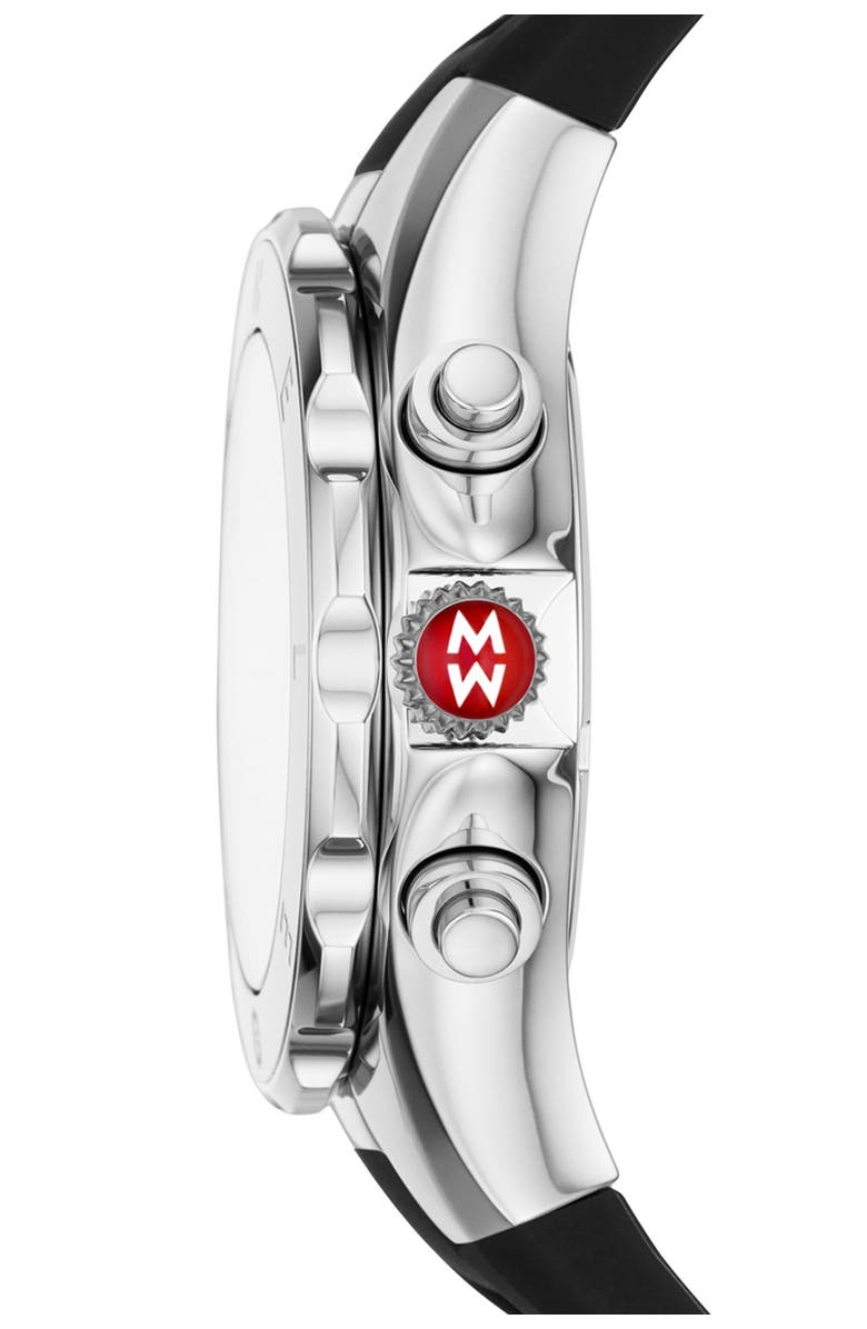 MICHELE Women's Black Tahitan Jelly Bean Watch, 40mm, Alternate, color,