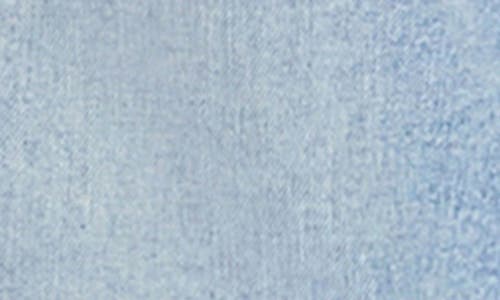 Hint Of Blu Clever Side Slit High Waist Wide Leg Jeans In Authentic Blue