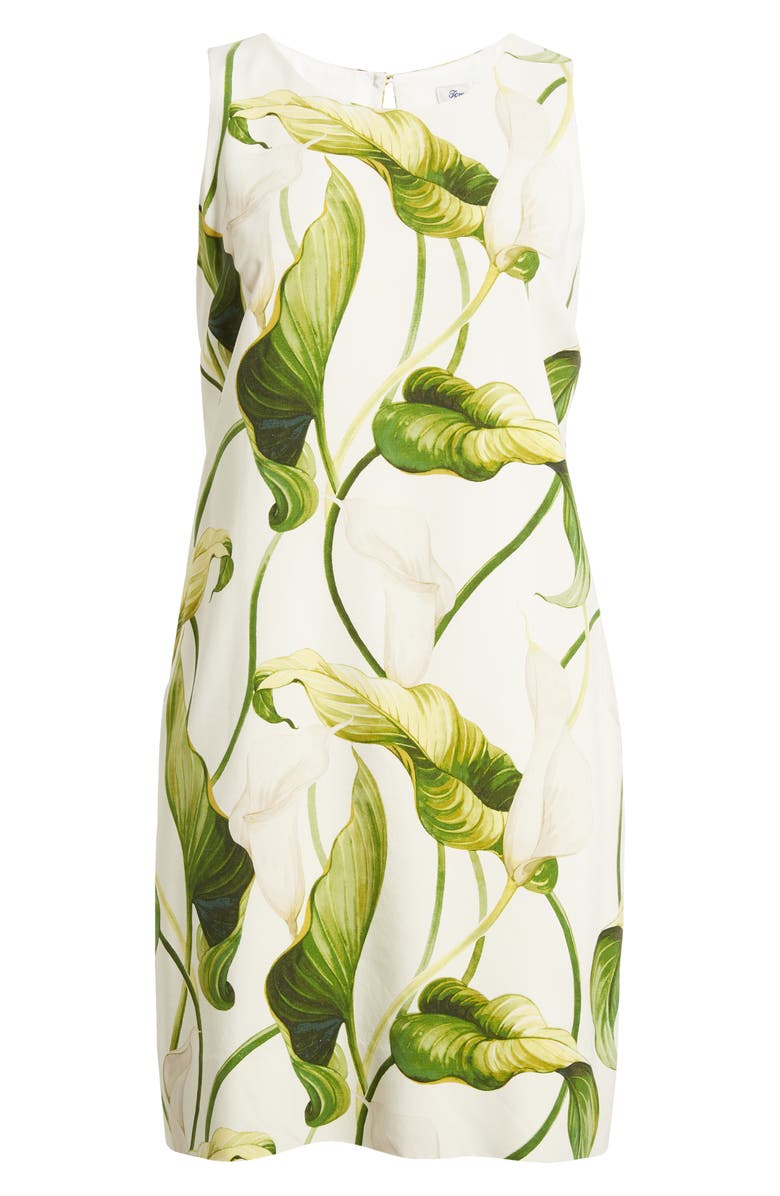 Tommy Bahama Graceful Blooms Sleeveless Silk Shift Dress, Alternate, color, 