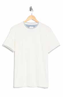 DENIM AND FLOWER Tipped Trim T-Shirt