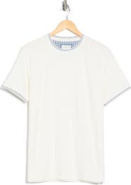DENIM AND FLOWER Tipped Trim T-Shirt