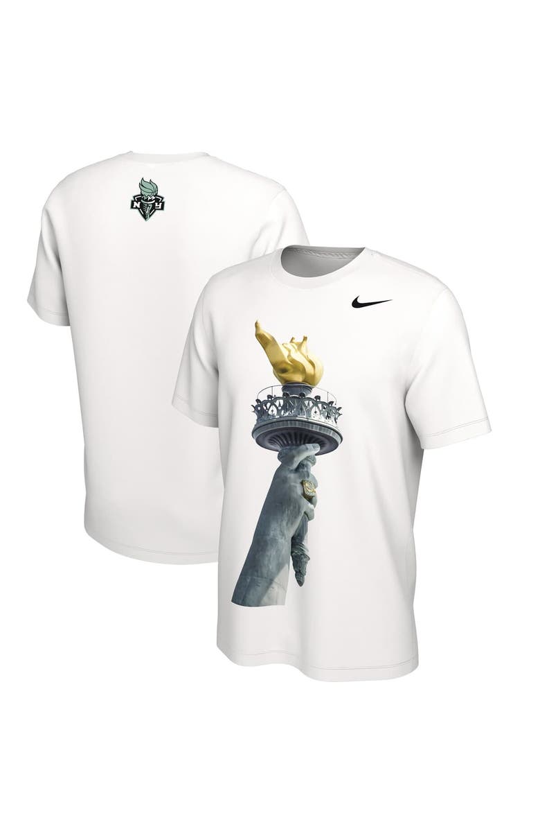 Nike Unisex Nike White New York Liberty 2024 WNBA Finals Champions Authentic Parade T-Shirt, Main, color, 