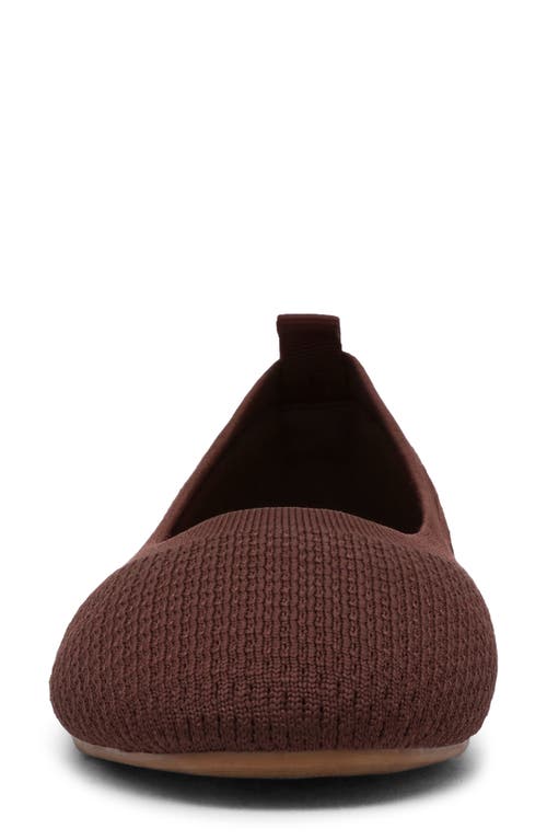 Anne Klein Joyy Knit Ballet Flat In Brown