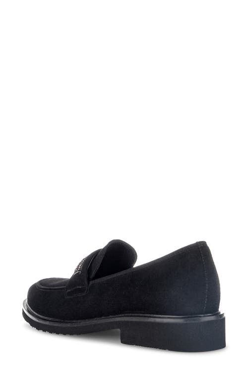 Gabor Gem Bit Loafer In Black