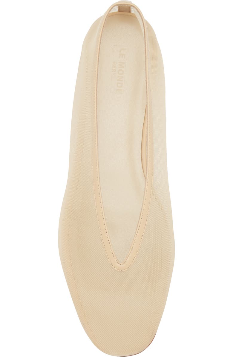Le Monde Beryl Luna Mesh Ballet Flat, Alternate, color, Sand