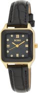 BCBG Prism Faux Leather Strap Watch, 27mm
