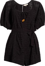 Elan Tie Waist Cover-Up Romper