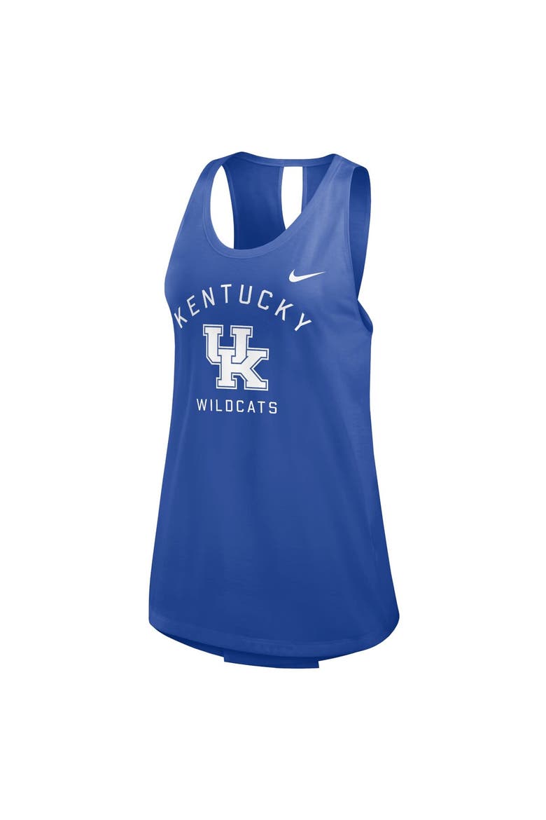 Women's Nike Royal Kentucky Wildcats Primetime Crossback Tank Top, Alternate, color, Royal