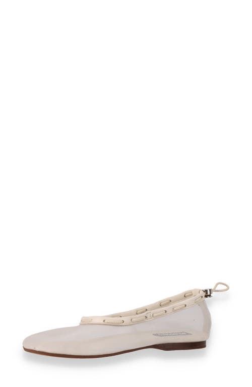 Alohas Gill Mesh Ballet Flat In White