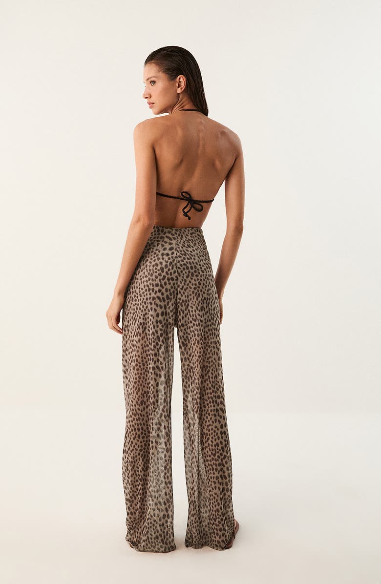 ViX Paula Hermanny Pareo Cover-Up Pants, Alternate, color, Brown Multi