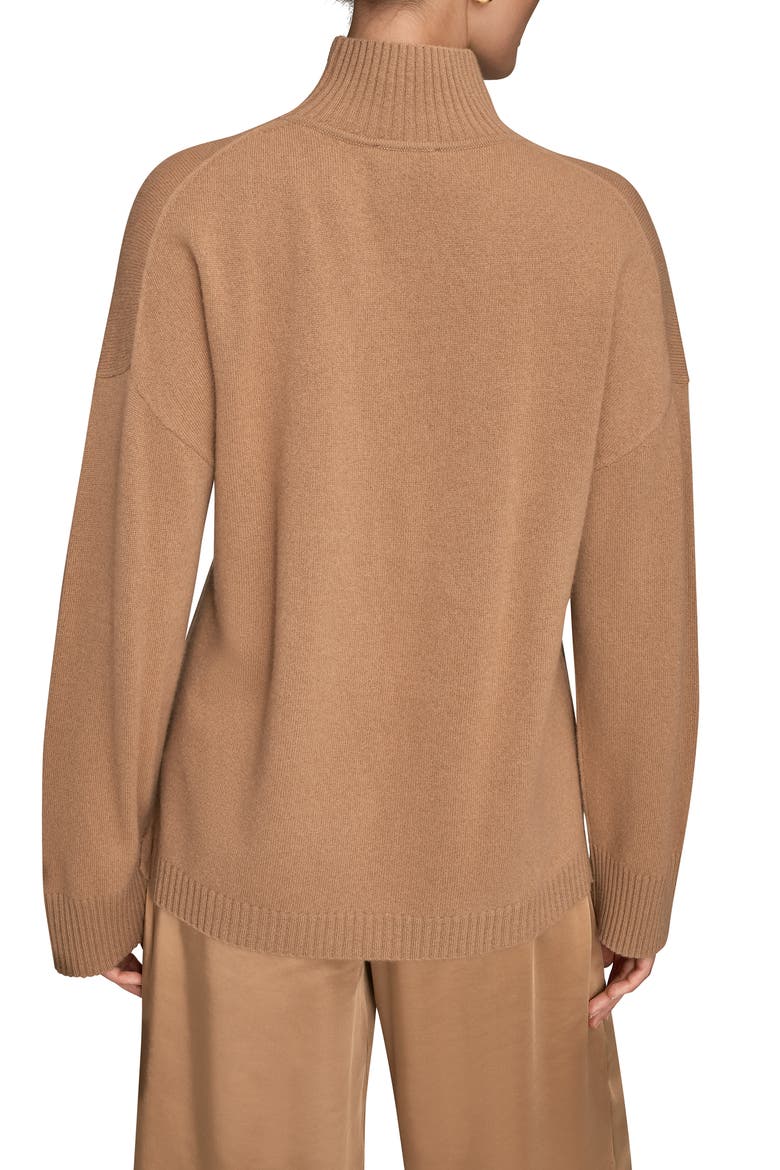 Wool & Cashmere Turtleneck Sweater, Alternate, color, FAWN