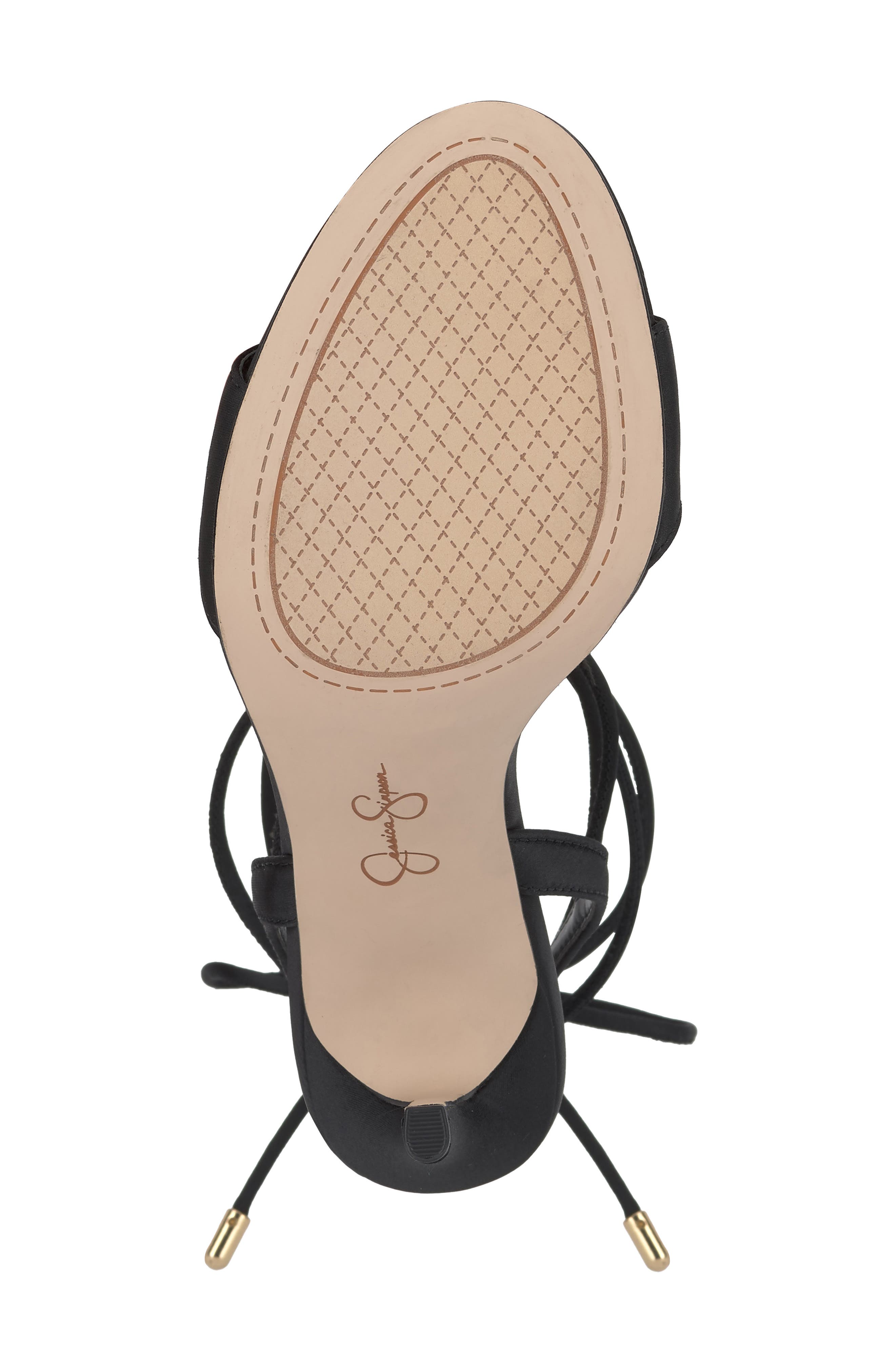 Jessica Simpson Jenzin Ankle Wrap Sandal, Alternate, color, Black