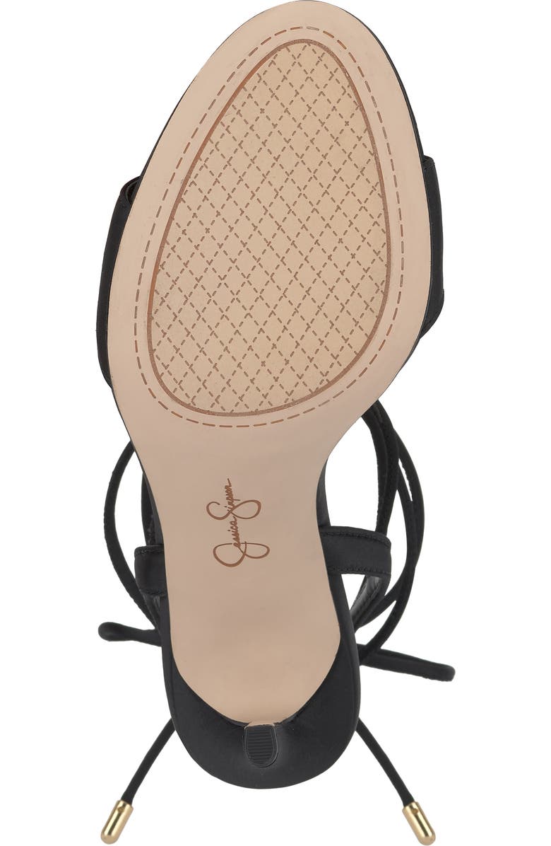 Jessica Simpson Jenzin Ankle Wrap Sandal, Alternate, color, Black