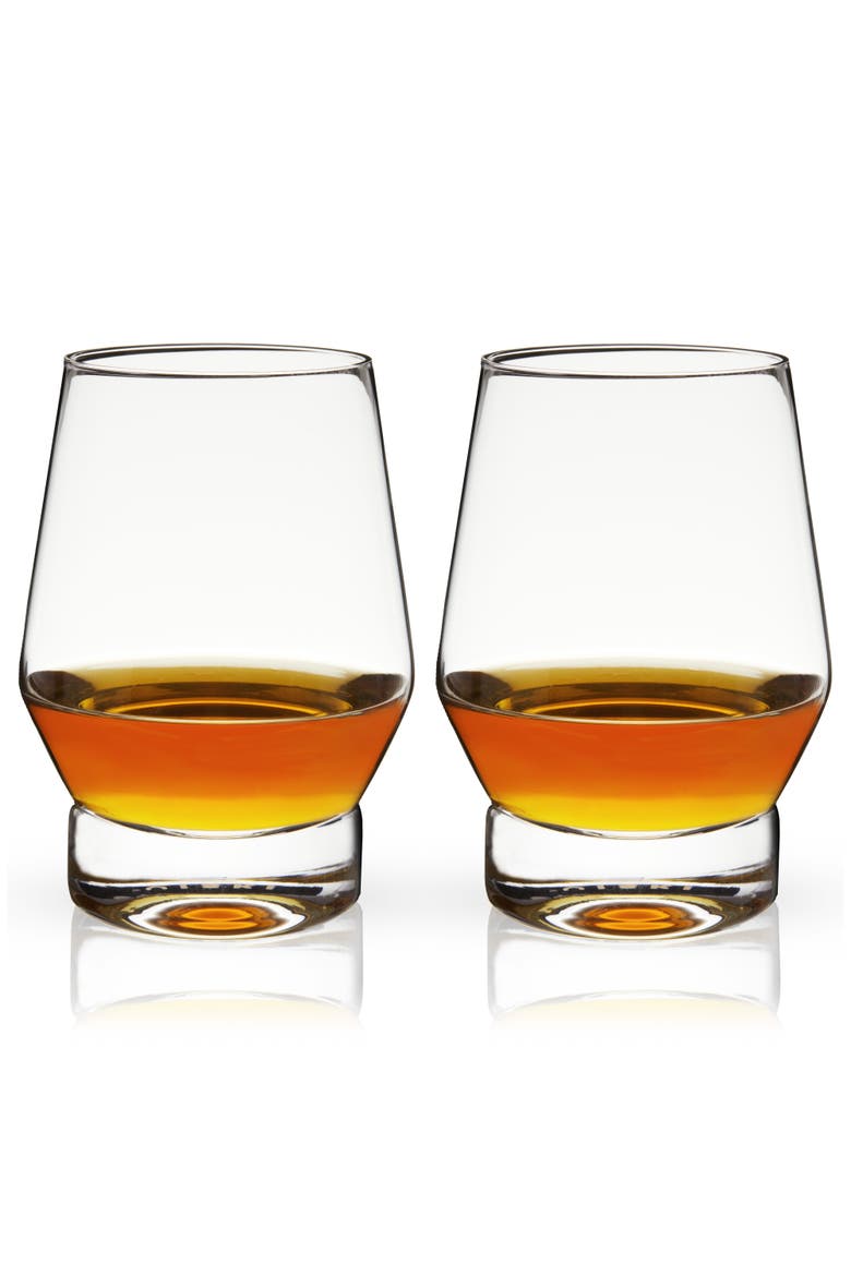 Raye Crystal Heavy Base Whiskey Glasses Set of 2, Alternate, color, Clear