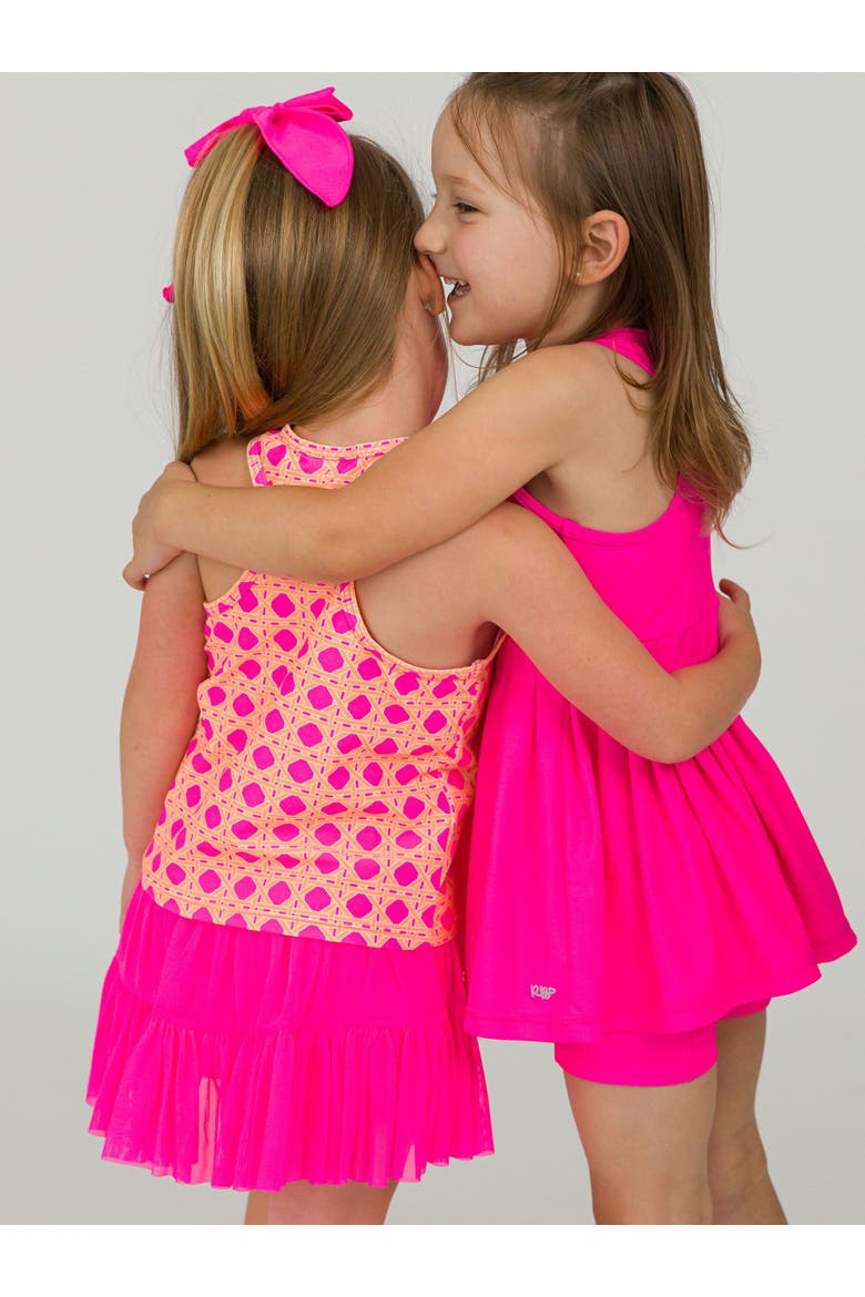 Toddler Girls UPF50+ Active Tank Top, Alternate, color, Neon Sherbet Cane