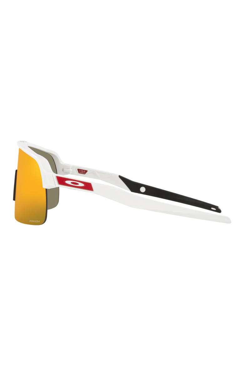 Sutro Lite 139mm Prizm™ Wrap Shield Sunglasses, Alternate, color, MATTE WHITE/ PRIZM RUBY
