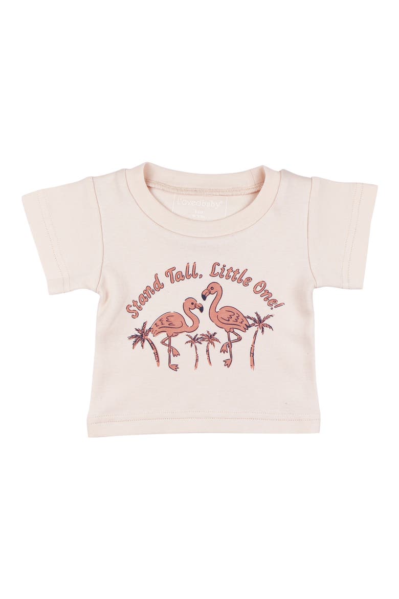 Boxy Organic Cotton Graphic T-Shirt, Main, color, FLAMINGO