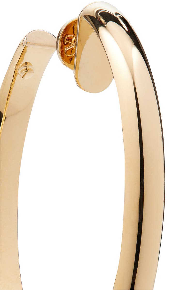 Valentino Garavani Hoop Earrings, Alternate, color, Oro/ Crystal