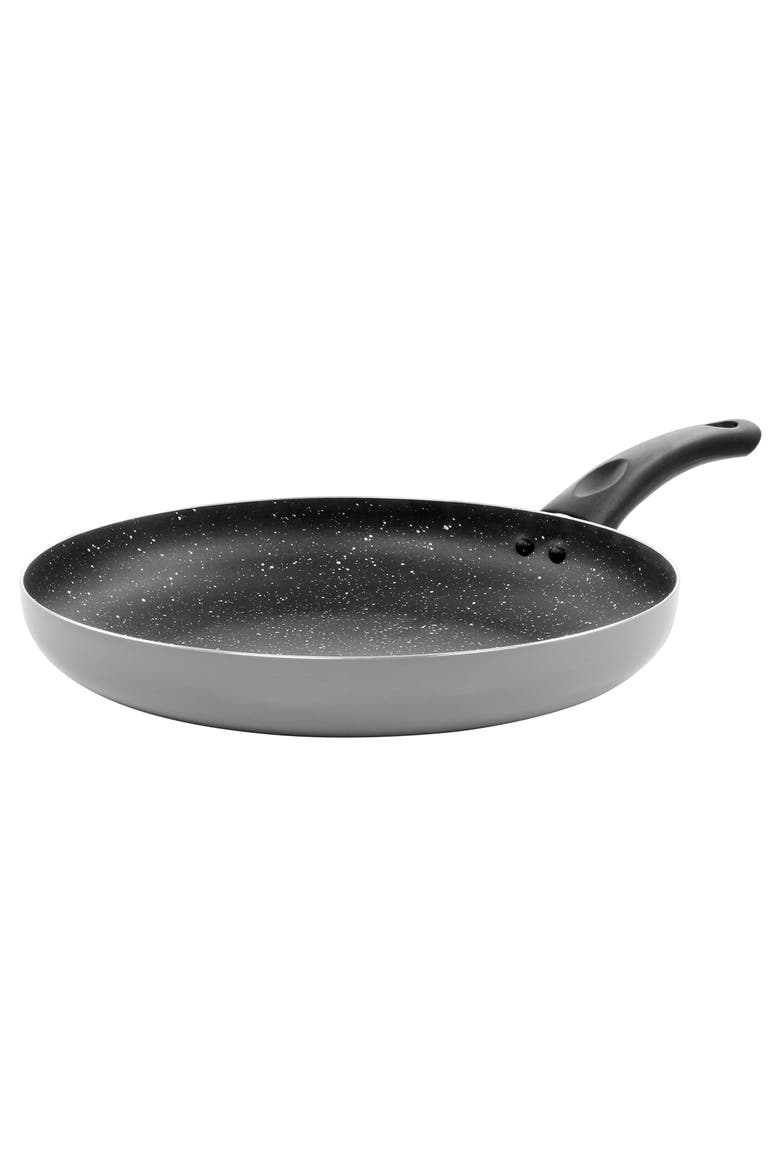 Luneta 12 Inch Aluminum Nonstick Frying Pan With Bakelite Handle, Main, color, Grey