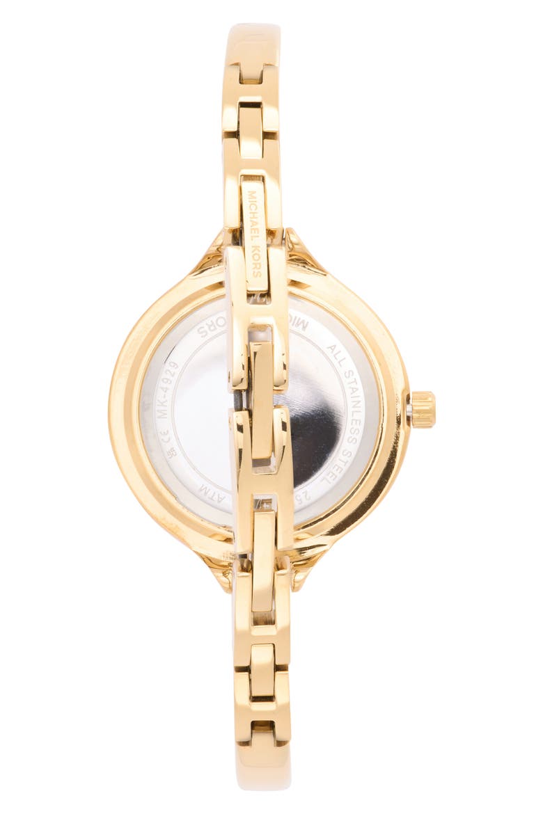 Izzy Three-Hand Bangle Watch, Alternate, color, GOLD