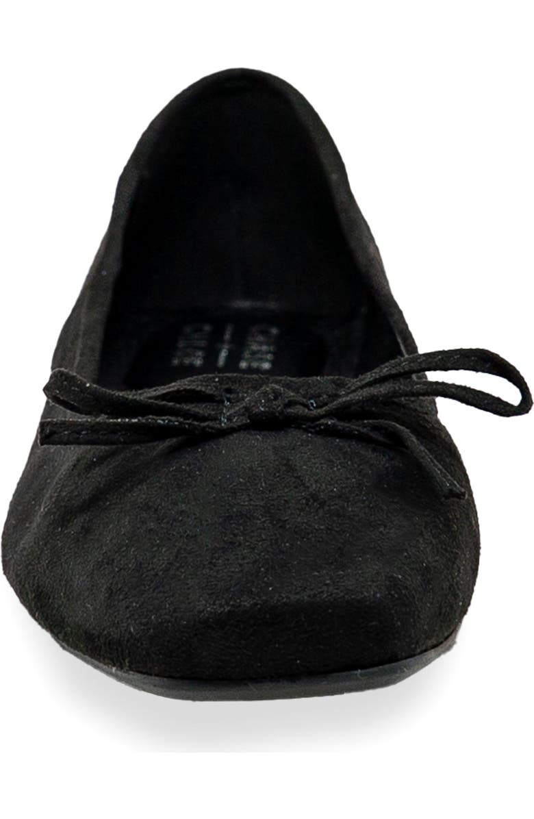 CHASE AND CHLOE Bow Ballet Flat, Alternate, color, Black