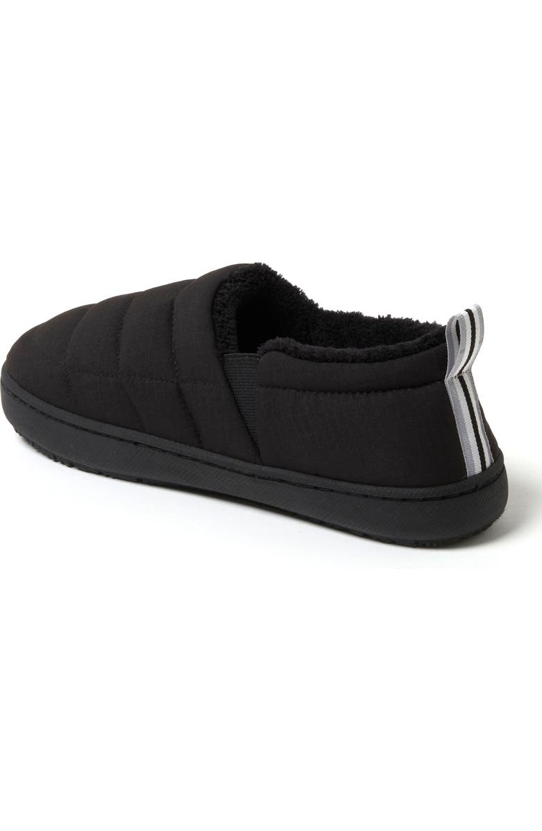 DEARFOAMS Fern Ripstop Closed Back Slipper, Alternate, color, Black