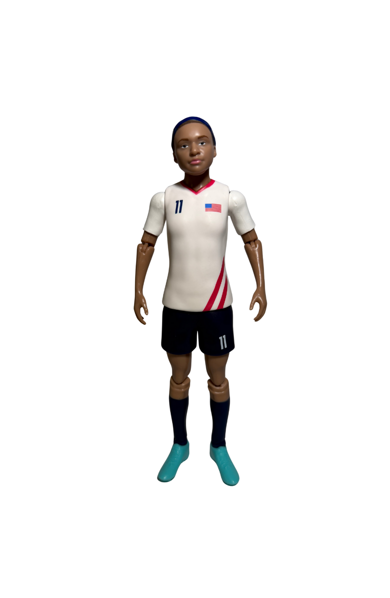 Banbo Toys SOCKERS USWNT Sophia Smith 8" Collectible Soccer Action Figure, Alternate, color, White
