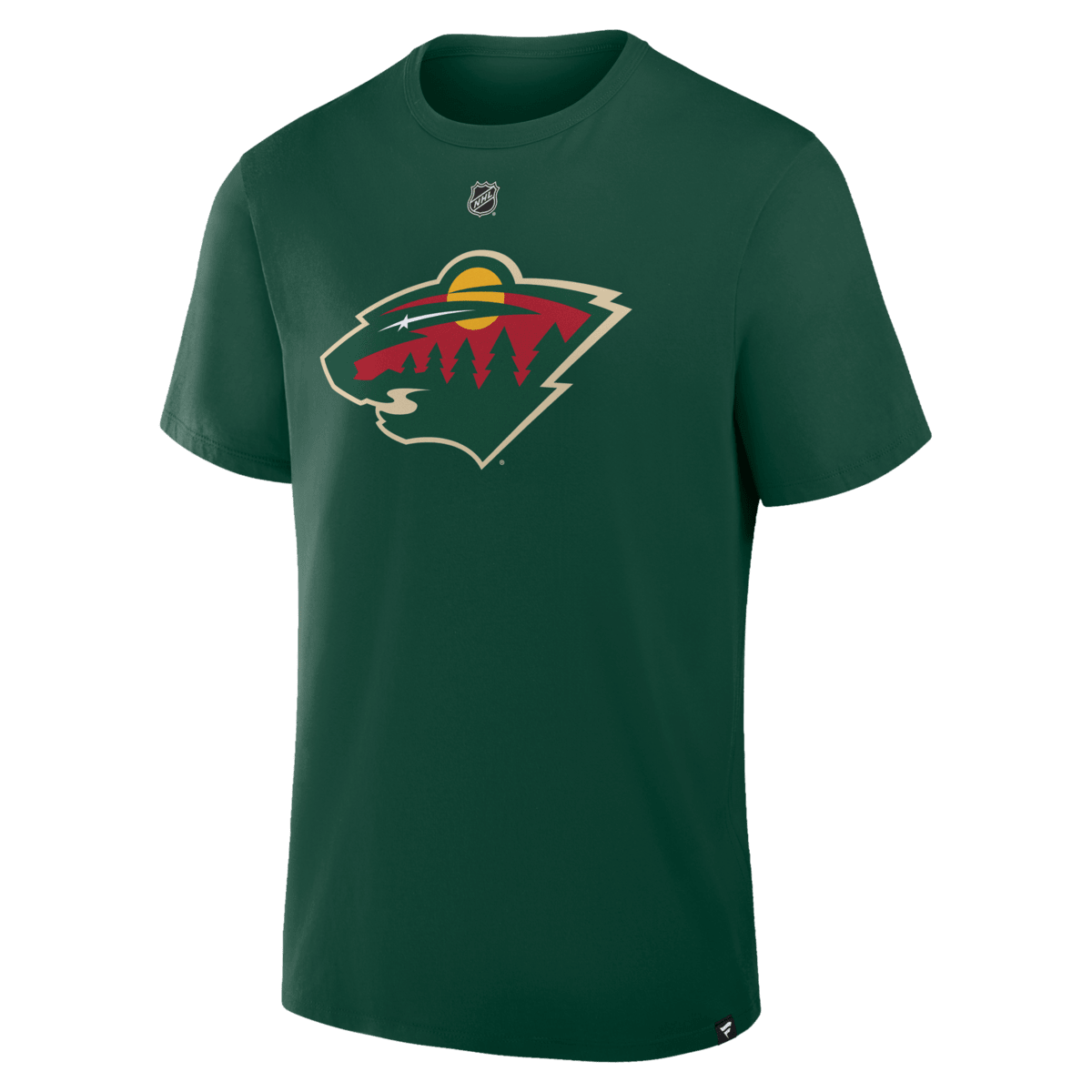 Men's Fanatics Quinn Hughes Green Minnesota Wild Authentic Stack Name & Number T-Shirt - image 2