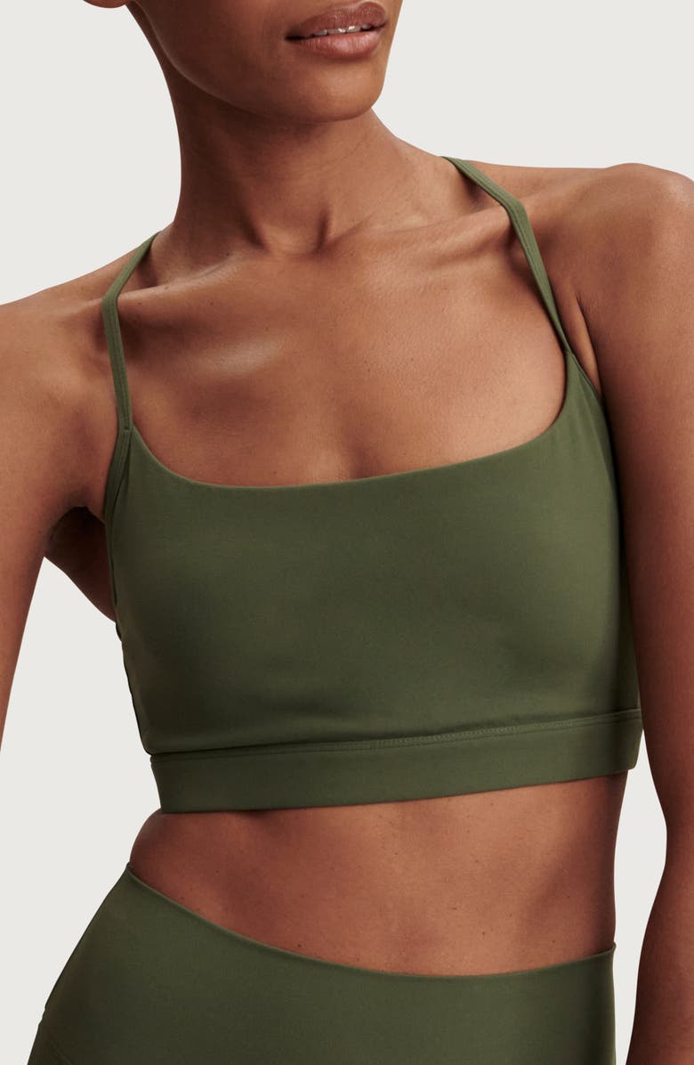 Varley Always Cerys Racerback Sports Bra, Main, color, Thyme