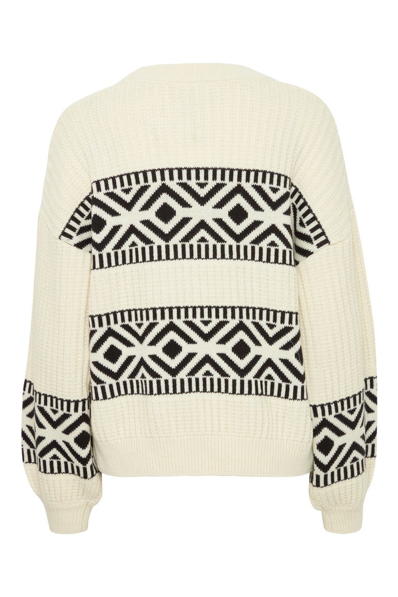 Barisa Geometric Sweater, Alternate, color, BIRCH
