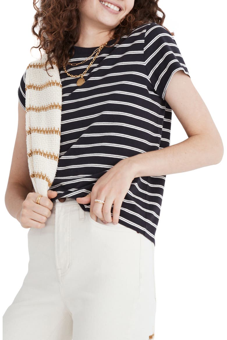 Northside Vintage Stripe T-Shirt, Main, color, ANTIQUE CREAM