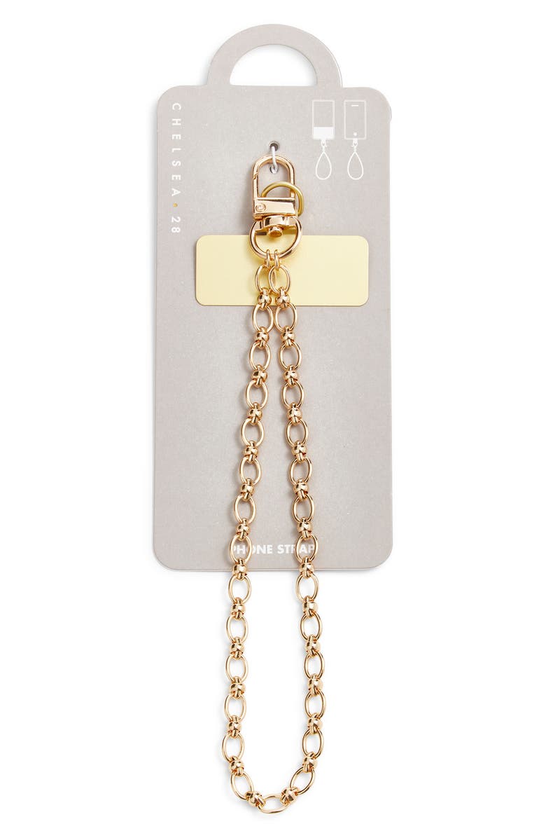 Chelsea28 Chain Link Phone Wrist Strap, Alternate, color, Gold