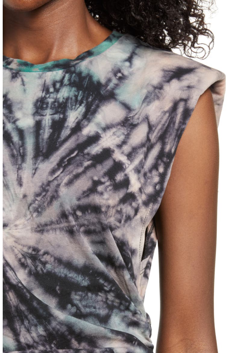 Billie Side Ruched Crop Tank, Alternate, color, AUTUMN SPIRAL TIE DYE