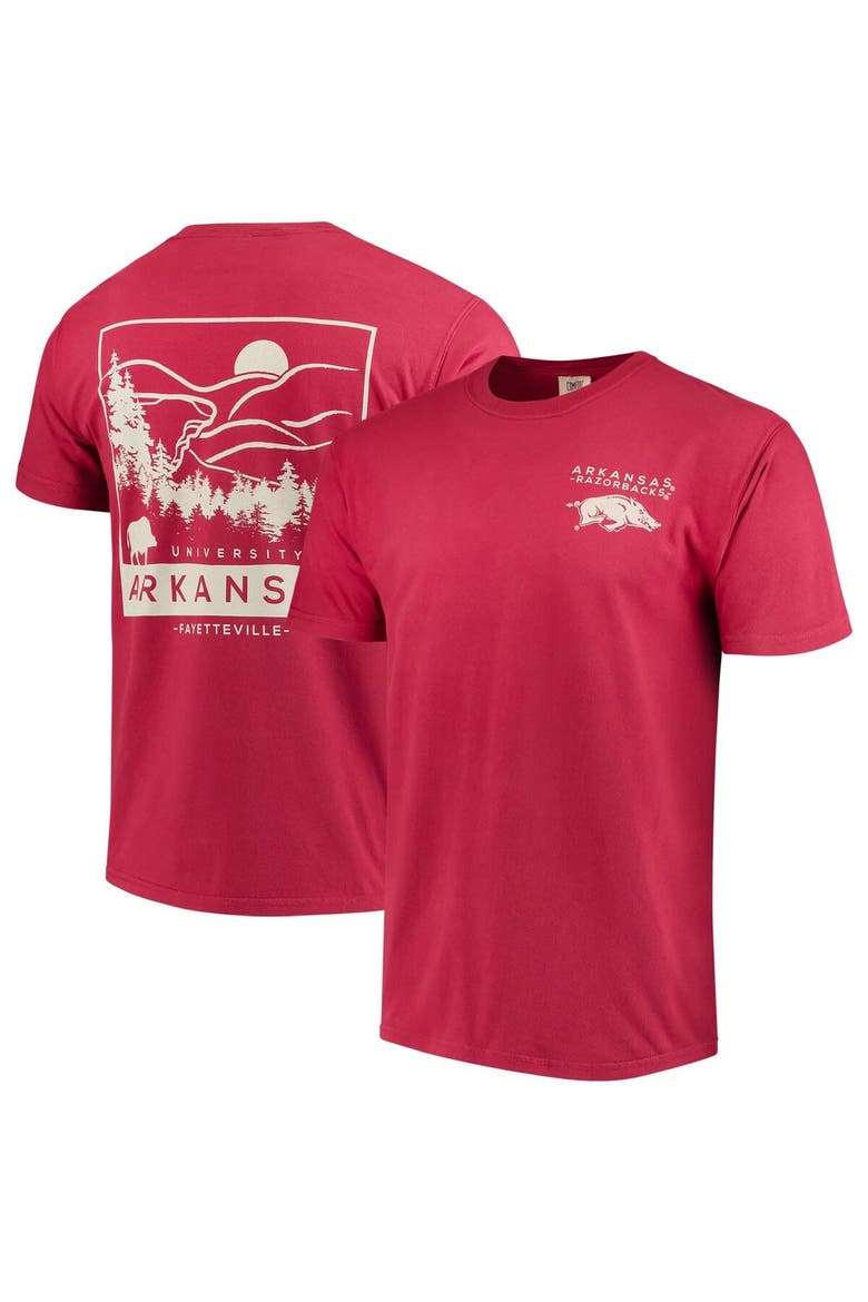 Men's Cardinal Arkansas Razorbacks Comfort Colors Local T-Shirt, Main, color, Crimson