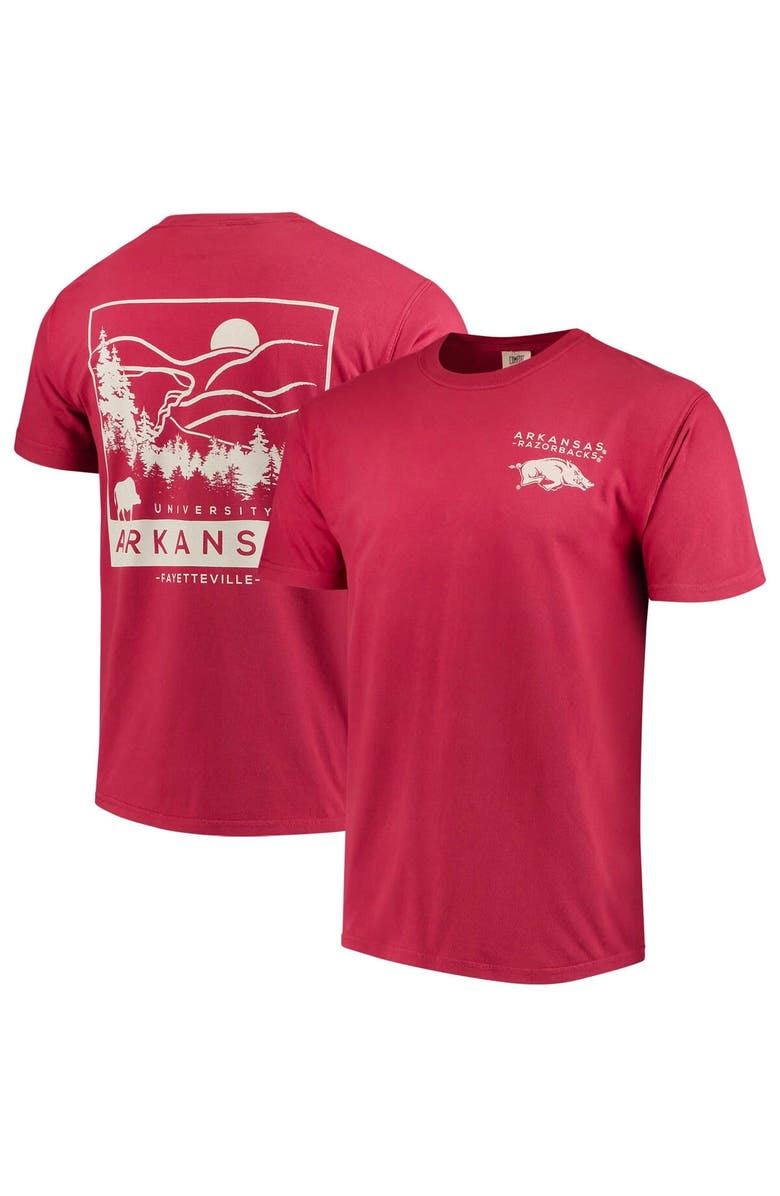 IMAGE ONE Men's Cardinal Arkansas Razorbacks Comfort Colors Local T-Shirt, Main, color, 