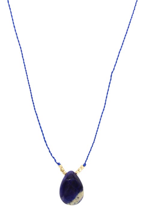 Agate Stone Cord Necklace