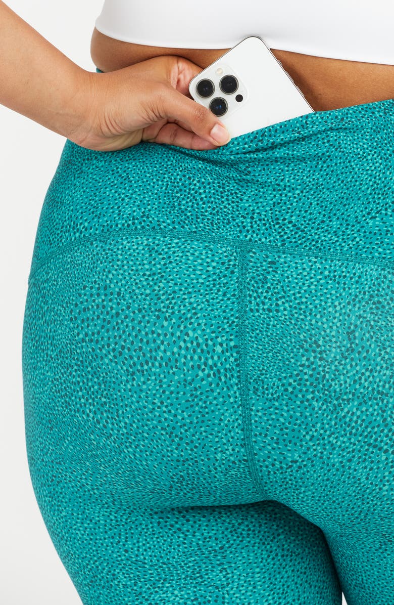 SPANX<sup>®</sup> Booty Boost Active High Waist Microdot 7/8 Leggings, Alternate, color,