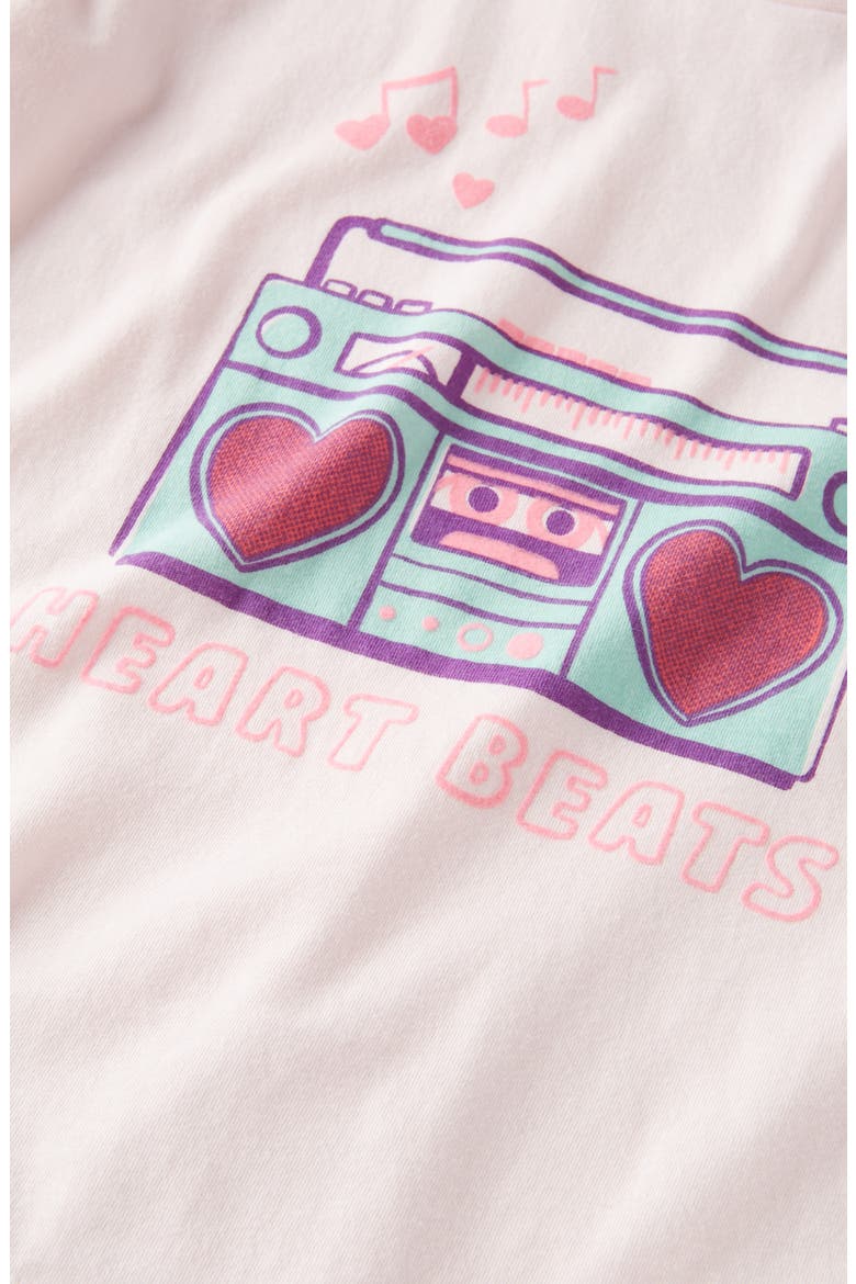 Kids' Cotton Graphic T-Shirt, Alternate, color, PINK BALM HEART BEATS