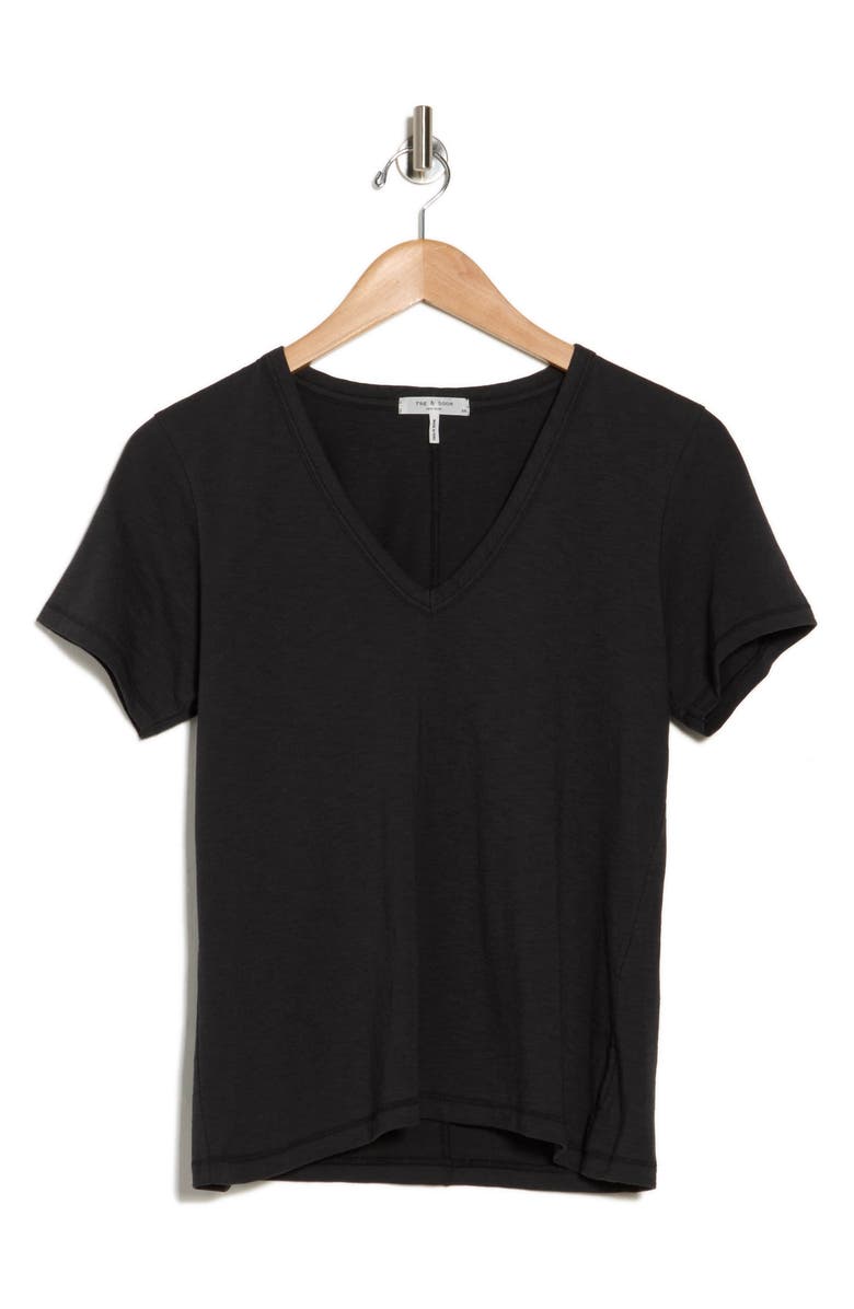 rag & bone Slubbed Cotton T-Shirt, Alternate, color, Black