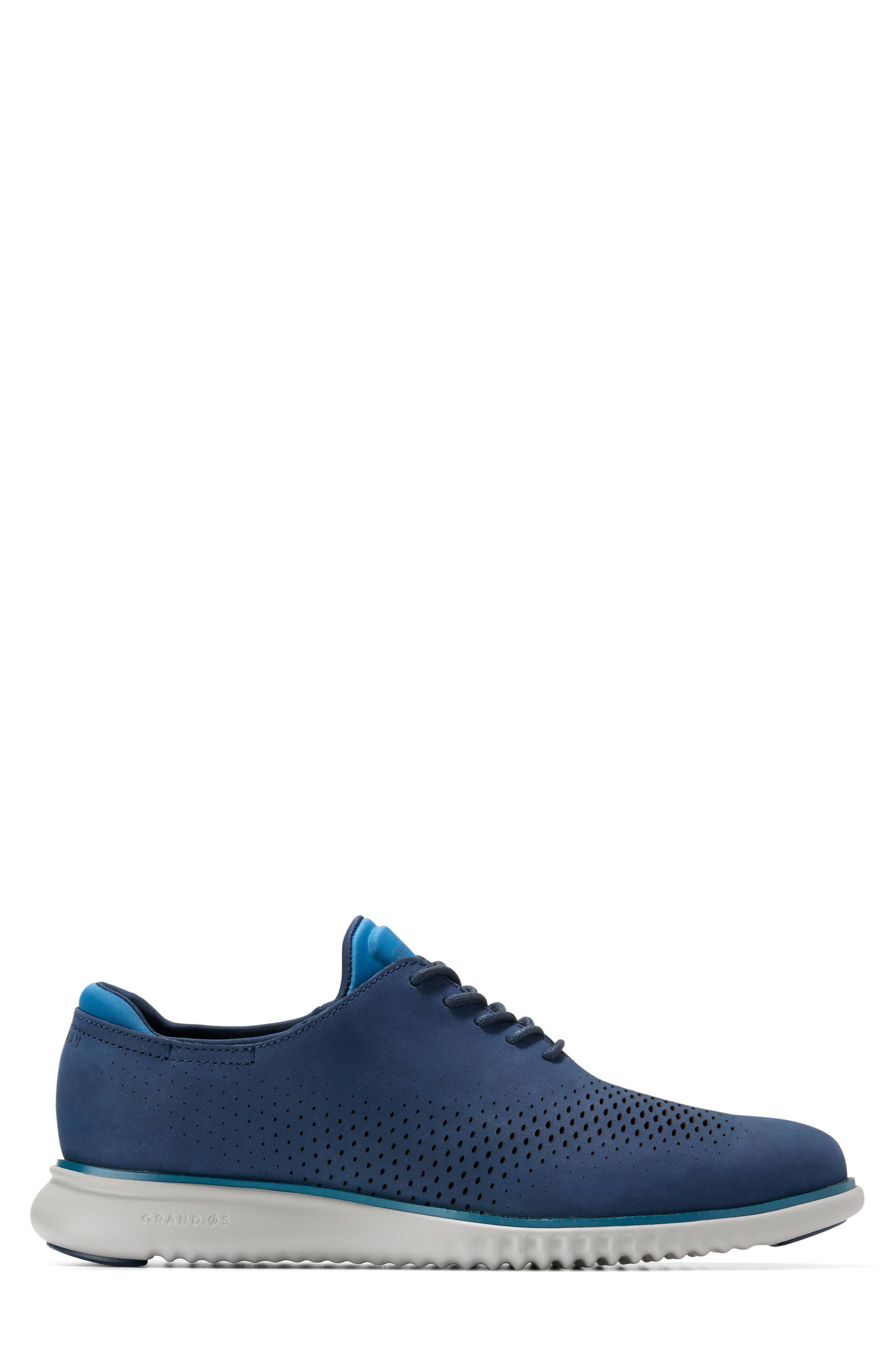 Cole Haan 2.ZeroGrand Laser Wing Derby, Alternate, color, Midnight Moon Nubuck